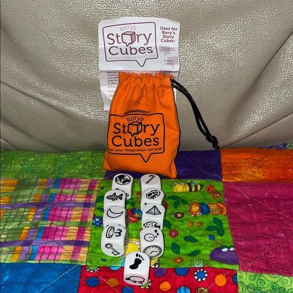 Rory’s Story Cubes Other - Rory's Story Cubes with Orange Pouch
